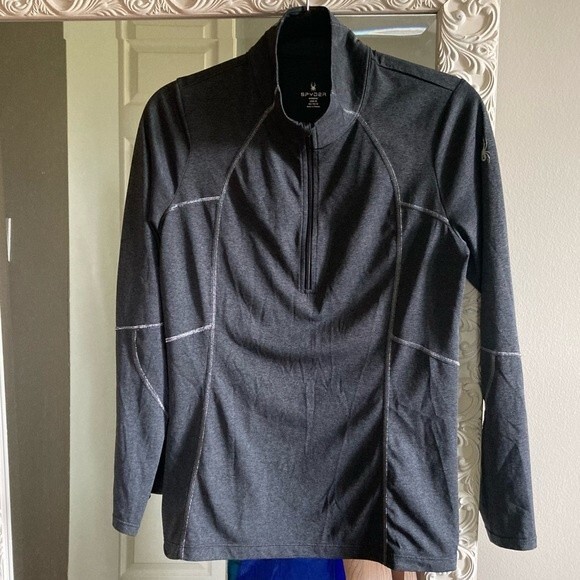 Spyder Women’s Ski half zip jacket long sleeve size M (10-12) new without tags. - Picture 1 of 11